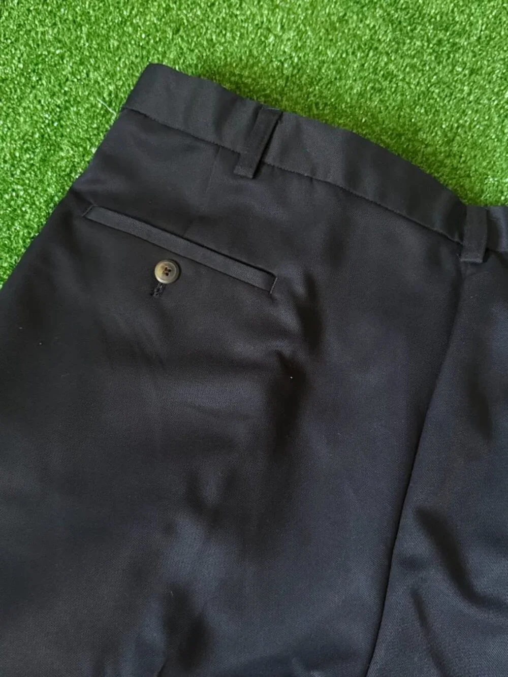 Haggar Cool 18 Performance Golf Shorts Men's Size 40 Navy Classic Pleated NWT